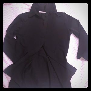 Small back open front shirt